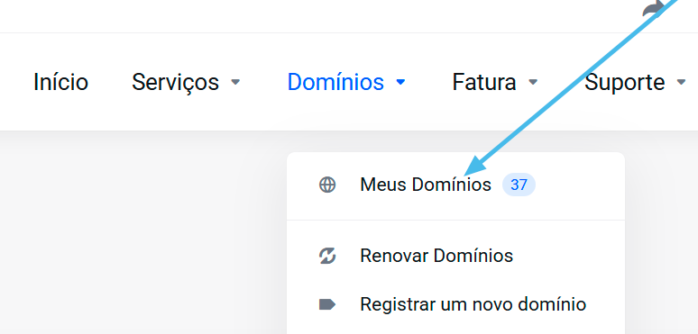 meus domínios
