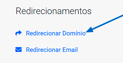 redirecionar domínio